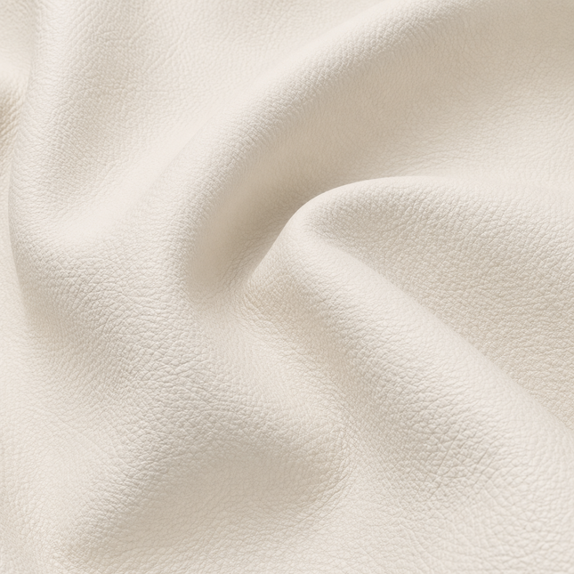 KOREAN LEATHER- Leatherette Faux Leather Upholstery Fabric- Off-White
