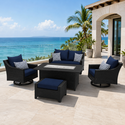 Hearthwyn Outdoor Lounge Set – Chair & Sofa with Center Table for Covered Patio & Garden Veranda | Uber Decor