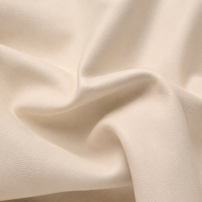 KOREAN LEATHER- Leatherette Faux Leather Upholstery Fabric- Birch Beige