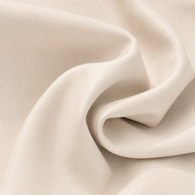KOREAN LEATHER- Leatherette Faux Leather Upholstery Fabric- Light Sand
