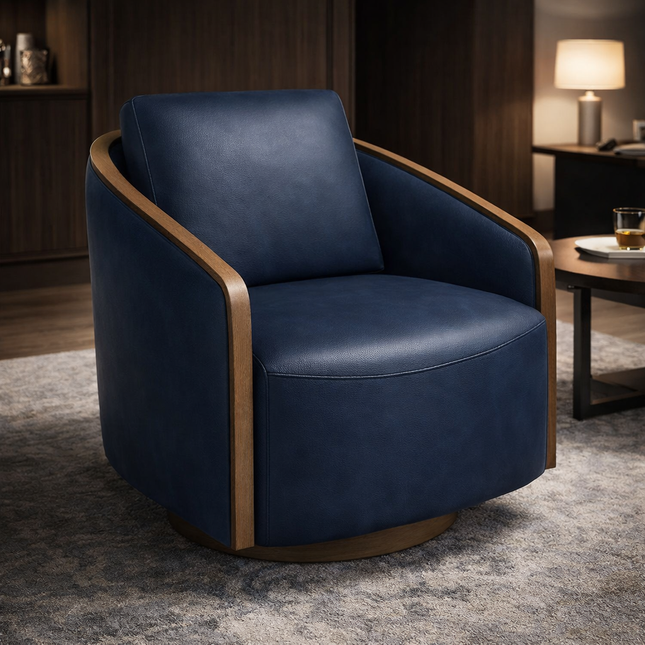 Lunera Accent Chair – Modern Minimalist Chair Created for Living Room or Bedroom Interiors