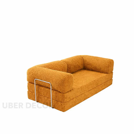 The Teddy Block Sofa- 5-in-1 Modern Adjustable Sofa Cum Bed for Guest Room, Kids Room, Bedroom or Living Room- Custom Fabric and Size