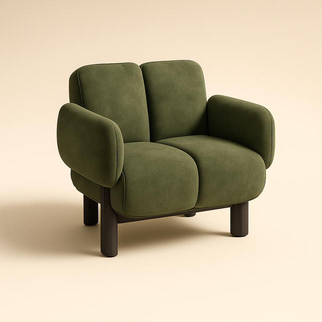 ZENLO – Modern Nordic Lounge Accent Chair for Living Room, Dorm & Casual Spaces - Uber Decor