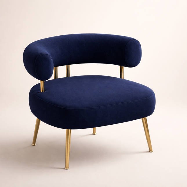 Ciora Mid Century Sherpa Accent Chair - Round Upholstered Barrel Arm Chair - Uber Decor
