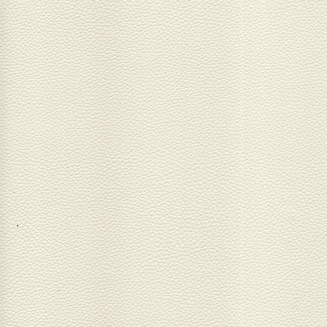 KLASSY- Leatherette Faux Leather Upholstery Fabric- Cream White - Uber Decor