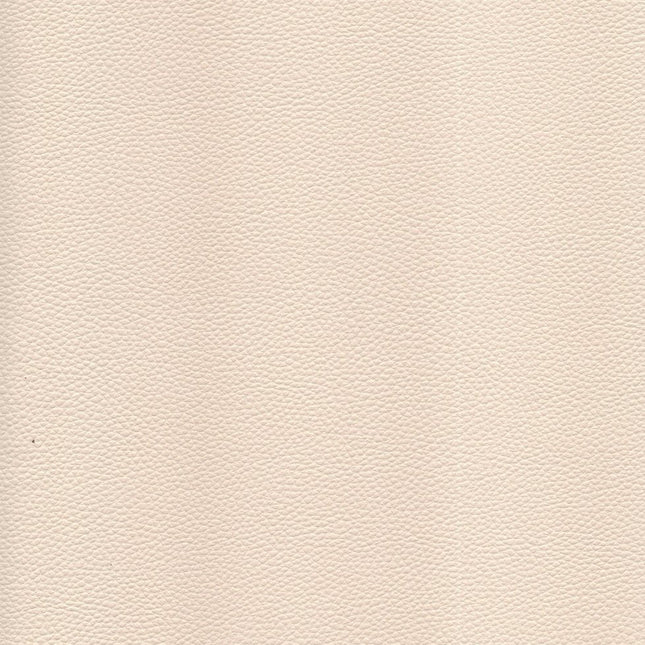 KLASSY- Leatherette Faux Leather Upholstery Fabric- Cream Beige - Uber Decor