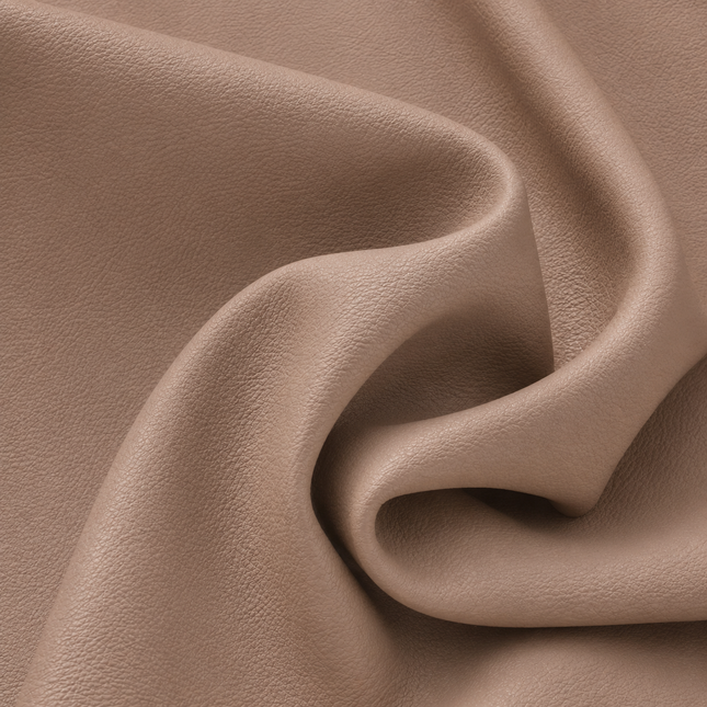 KOREAN LEATHER- Leatherette Faux Leather Upholstery Fabric- Soft Fawn