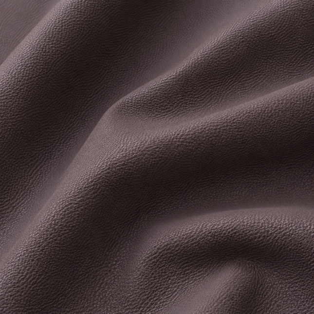 KLASSY- Leatherette Faux Leather Upholstery Fabric- Aubergine Brown