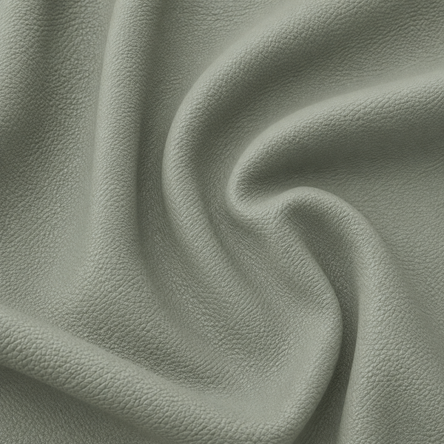 KLASSY- Leatherette Faux Leather Upholstery Fabric- Sage Green