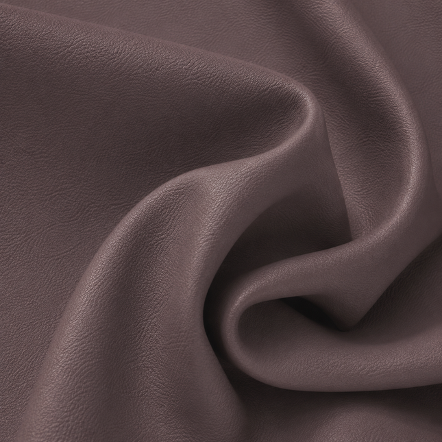 KOREAN LEATHER- Leatherette Faux Leather Upholstery Fabric- Cocoa Rose