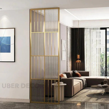 NOIRIS Stainless Steel Glass Room Divider Floor To Ceiling Partition For Bedroom Living Room And Passage