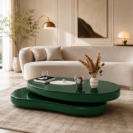 Clyde Fold Forest Green High Gloss End Table – Ready to Dispatch Nordic Accent Table