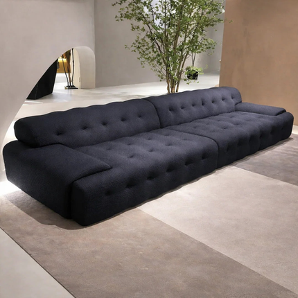 Softura 3-Seater Italian Designer Sofa Luxury Floor Lounge Sectional Loveseat for Living Room & Home Decor