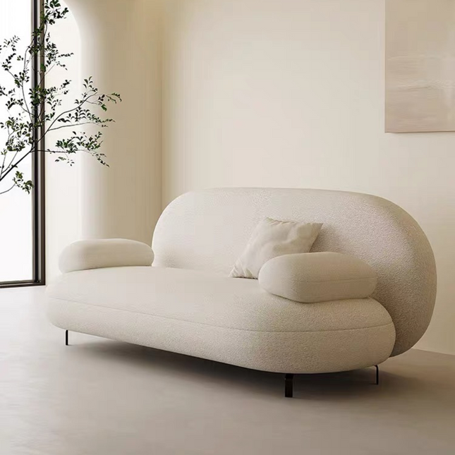 Montreal Modernity - Scandinavian & Minimalist Style - Curved Sofa - For Living Room or Lounge Area - Uber Decor