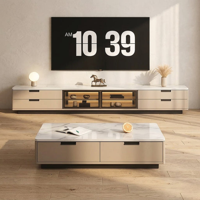 Nuvia Core – Modern TV Cabinet, Luxury Modular Entertainment Unit, European Inspired Design