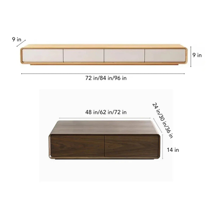 Trego Wall – Compact TV Cabinet, Modern Modular Console  Entertainment Unit