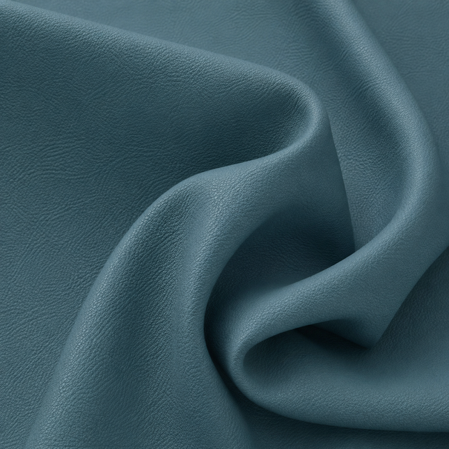 KOREAN LEATHER- Leatherette Faux Leather Upholstery Fabric- Ocean Teal