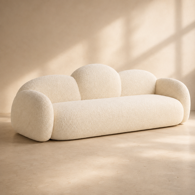 Melbourne Sculptural Sofa Modern Organic Luxury Couch for Living Room