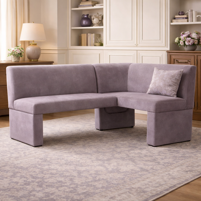 Casa Align Modern L Shaped Corner Bench Minimal Customisable Contemporary Seating for Dining Living Lounge and Office Spaces