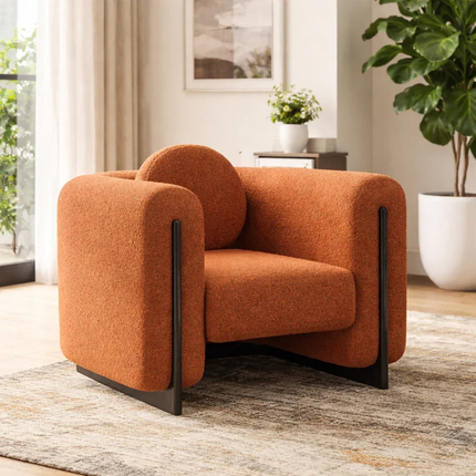 Brio Accent Chair – Ready to Ship Contemporary Sculpted Seating for Living Room and Lounge Spaces
