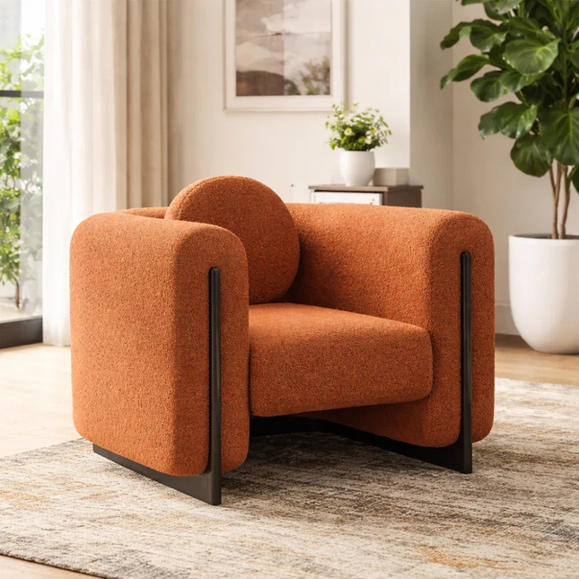 Brio Accent Chair – Ready to Ship Contemporary Sculpted Seating for Living Room and Lounge Spaces