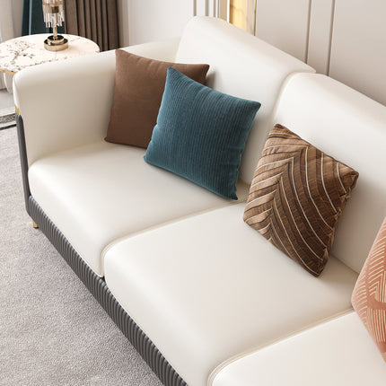 Nicosia Luxury Modern Art Deco Sofa with Fluted Base Design Customisable Designer Couch for Executive Interiors