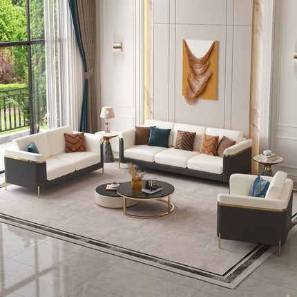 Nicosia Luxury Modern Art Deco Sofa with Fluted Base Design Customisable Designer Couch for Executive Interiors