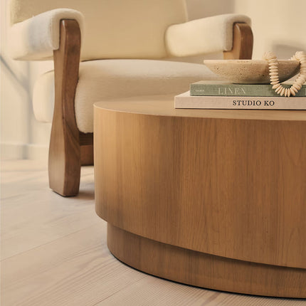 Menderes Coffee Table Modern Contemporary Mediterranean Inspired Designer Center Table Custom Finish Minimal Statement Table for Open Concept Space