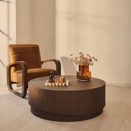 Menderes Coffee Table Modern Contemporary Mediterranean Inspired Designer Center Table Custom Finish Minimal Statement Table for Open Concept Space