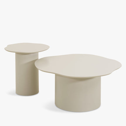 Dawson Sculptural Coffee Table for Modern Family Lounge Contemporary Organic Design Solid Surface Finish Custom Made Center Table