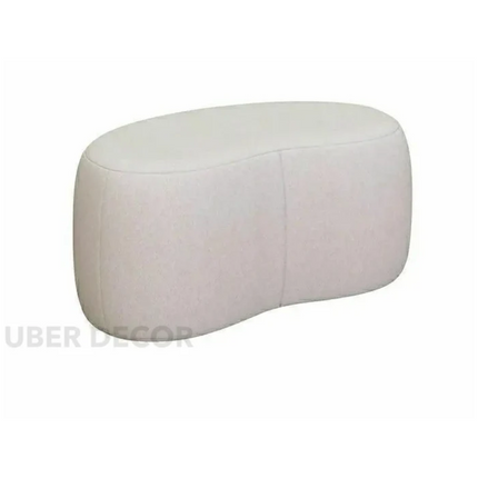 StyleCurve Blob Ottoman - Curved Seat Pouffe for Living Room - Uber Decor