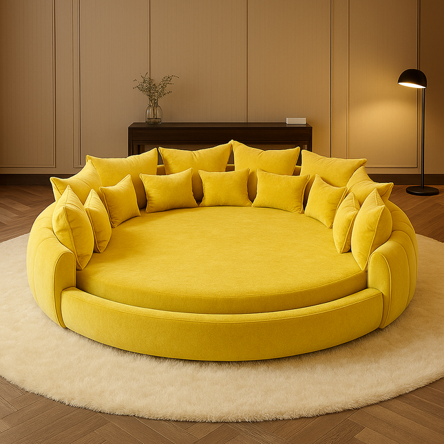Doze Dome Round Cloud Bed – Luxe Living Room & Lounge Highlight - Uber Decor