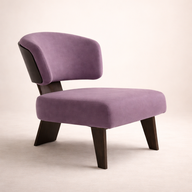 Modena Eleganza – Italian Minimalist Fabric Lounge Chair for Living Room & Leisure Spaces