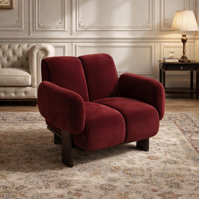 ZENLO – Modern Nordic Lounge Accent Chair for Living Room, Dorm & Casual Spaces