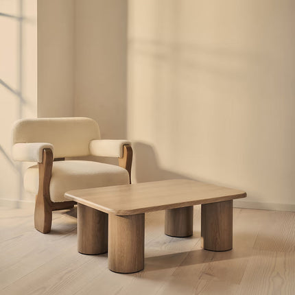 Sobat Coffee Table Modern Organic Contemporary Nordic Inspired Designer Center Table Custom Finish Multi Leg Statement Table for Creative Living Space