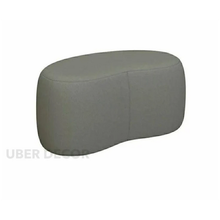 StyleCurve Blob Ottoman - Curved Seat Pouffe for Living Room - Uber Decor