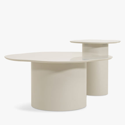 Dawson Sculptural Coffee Table for Modern Family Lounge Contemporary Organic Design Solid Surface Finish Custom Made Center Table