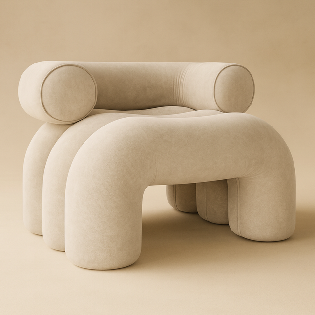 Cloudora Bold Form Customisable Postmodern Accent Chair Contemporary Sculptural Lounge Living Room Bedroom Furniture - Uber Decor