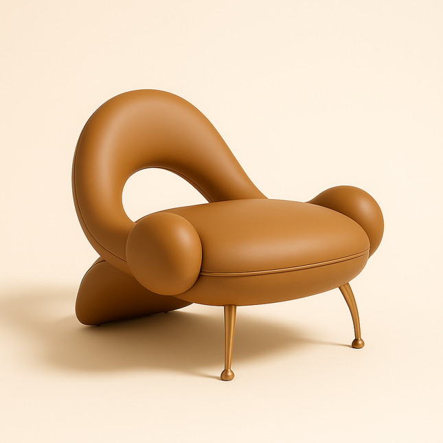 Amaera Luxe Accent Chair – Modern Luxury Unique Chair for Bedroom or Living Room - Uber Decor