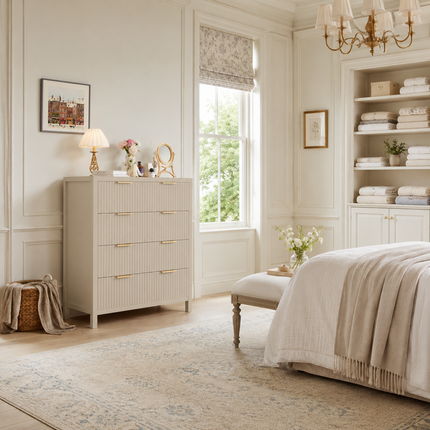 Stratus Grove Modern Dresser – Vertical Cabinet for Bedroom, Living Room, or Entryway