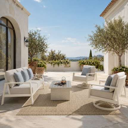Skyvora Armchair & Outdoor Sofa Set Modern Seating for Patios, Rooftops & Garden Decks