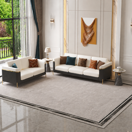 Nicosia Luxury Modern Art Deco Sofa with Fluted Base Design Customisable Designer Couch for Executive Interiors