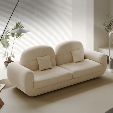 Bruges Luxury Modern Curved Sofa with Sculptural Rounded Design Customisable Designer Couch for Minimalist Interiors