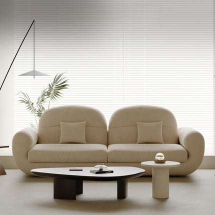 Bruges Luxury Modern Curved Sofa with Sculptural Rounded Design Customisable Designer Couch for Minimalist Interiors