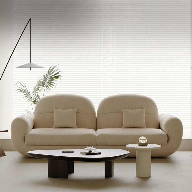 Bruges Luxury Modern Curved Sofa with Sculptural Rounded Design Customisable Designer Couch for Minimalist Interiors