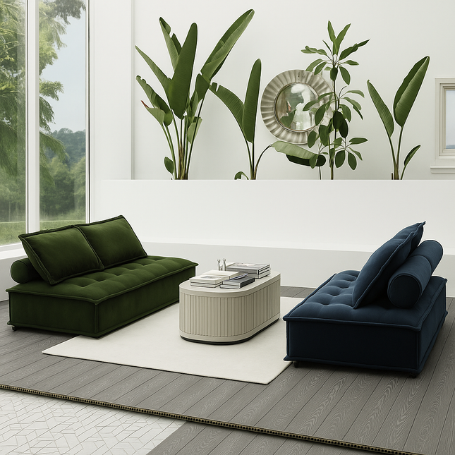 Savannah Escape - Contemporary & Coastal Style - Luxury Sofa - For Living Room - Uber Decor
