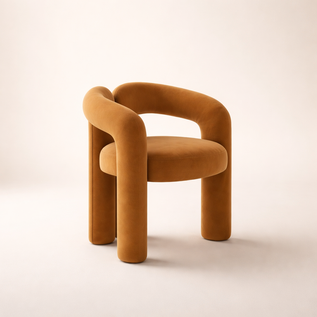 Paree Makeup Dressing Chair - Cute Modern Nordic Design Accent Vanity Chair - Uber Decor