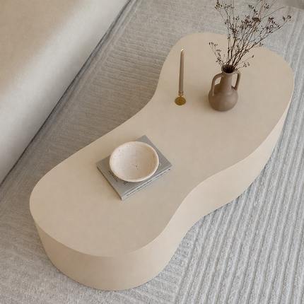 Kuno Coffee Table Modern Fluid Contemporary Biophilic Inspired Designer Center Table Custom Finish Sculptural Statement Table for Luxury Living Area