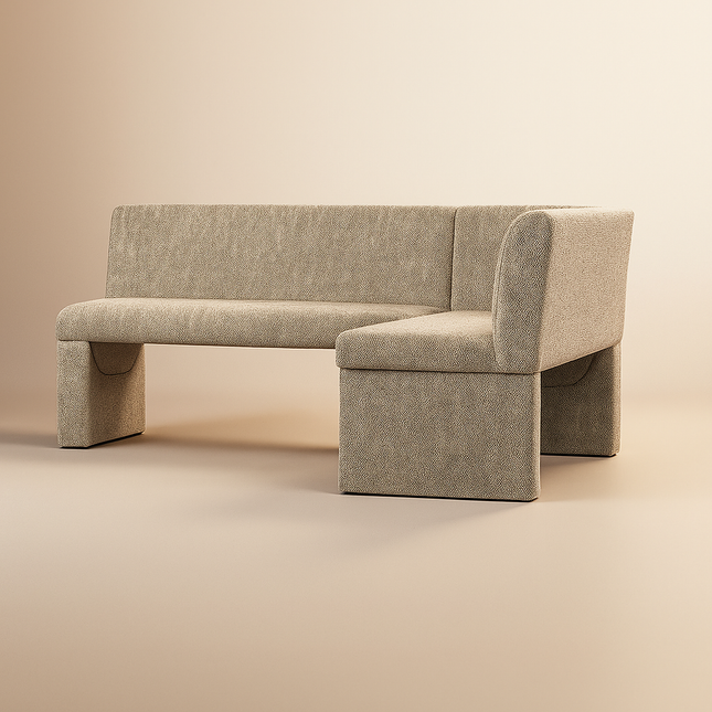 Casa Align Modern L Shaped Corner Bench Minimal Customisable Contemporary Seating for Dining Living Lounge and Office Spaces