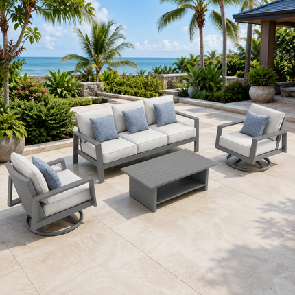 Skyvora Armchair & Outdoor Sofa Set Modern Seating for Patios, Rooftops & Garden Decks
